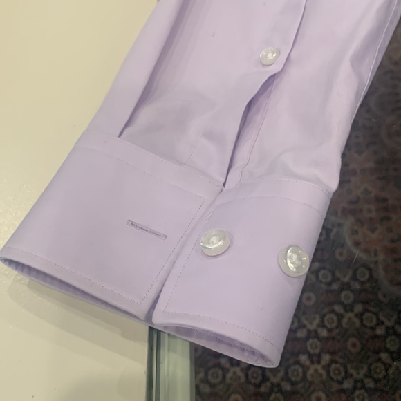 HUGO Jason Slim Fit Long Sleeve Cotton Dress Shirt in Lavender (SIZE 15R) - Picture 6 of 6